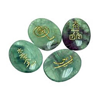 Set de cuatro piedras de reiki fluorita 0304000024