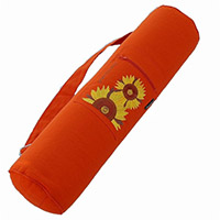 Funda Yoga Flowers Girasol, naranja terracota