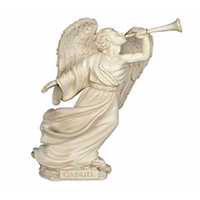 Estatua arcangel Gabriel 17 cm