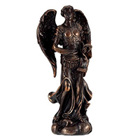 Estatua arcangel Gabriel resina 15 cm