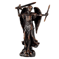 Estatua arcangel Miguel resina 15 cm