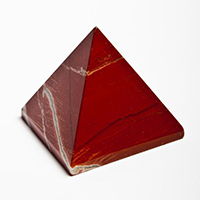 Piramide jaspe rojo 3 cm