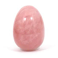 Cuarzo rosa huevo con agujero pequeño 4 x 2,5 cm