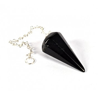Péndulo triangular obsidiana