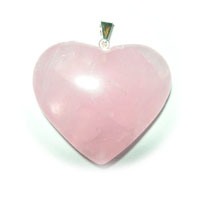 Cuarzo rosa colgante corazón 3 cm
