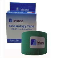 kinesio Tape verde con turmalina 5 cm x 5 m Irisana