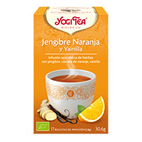 Yogi tea jengibre, naranja y vainilla 17 bolsitas de 6 gr
