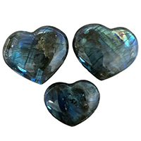 Labradorita corazón mineral 3 cm