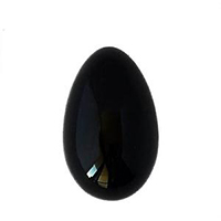 Obsidiana huevo sin agujero grande 5,5 x 3,5 cm