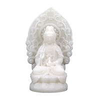 Estatua Kuan Yin blanca 12 cm