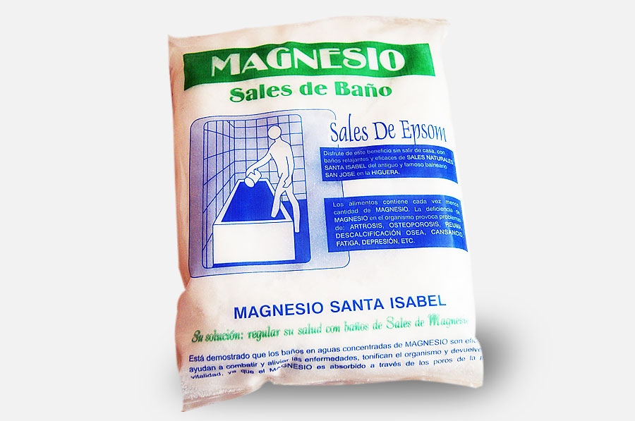 Sales de magnesio Santa Isabel para baño 2 kg