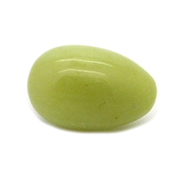 Jade huevo con agujero pequeño 4 x 2,5 cm