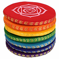 Almohadilla de los chakras para cuenco tibetano circular grande (unidad)