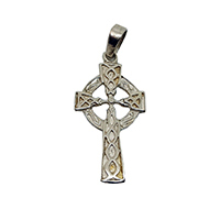 Colgante plata cruz celta decorada