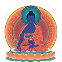Lámina plastificada Buda de la Medicina