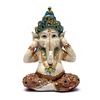 Estatua Ganesh no escuchar el mal
