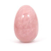 Cuarzo rosa huevo sin agujero mediano 4,5 x 3 cm