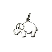 Elefante colgante mini plata