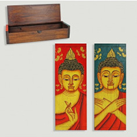 Caja madera Buda