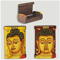Caja madera Buda pequeña