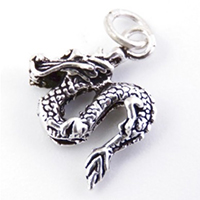Colgante plata dragón mini