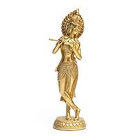Krishna estatua resina