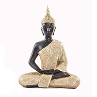 Buda en posición meditación resina 30 cm