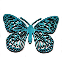 Colgadura mariposa 25 cm madera
