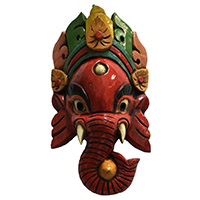 Máscara madera Ganesh grande
