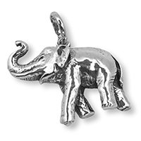Elefante colgante plata