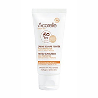 Crema facial con color (apricot) 50 ml Acorell