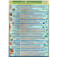 Lámina homeopatía y enfermedades plastificada