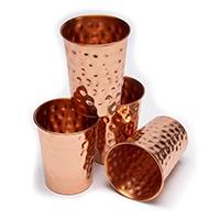 Set de vasos de cobre (4 uds.)