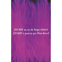 Tarjeta Fuego violeta (5x9)
